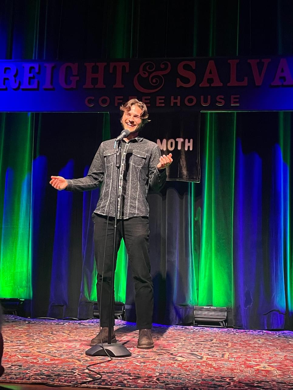 Onstage at The Moth